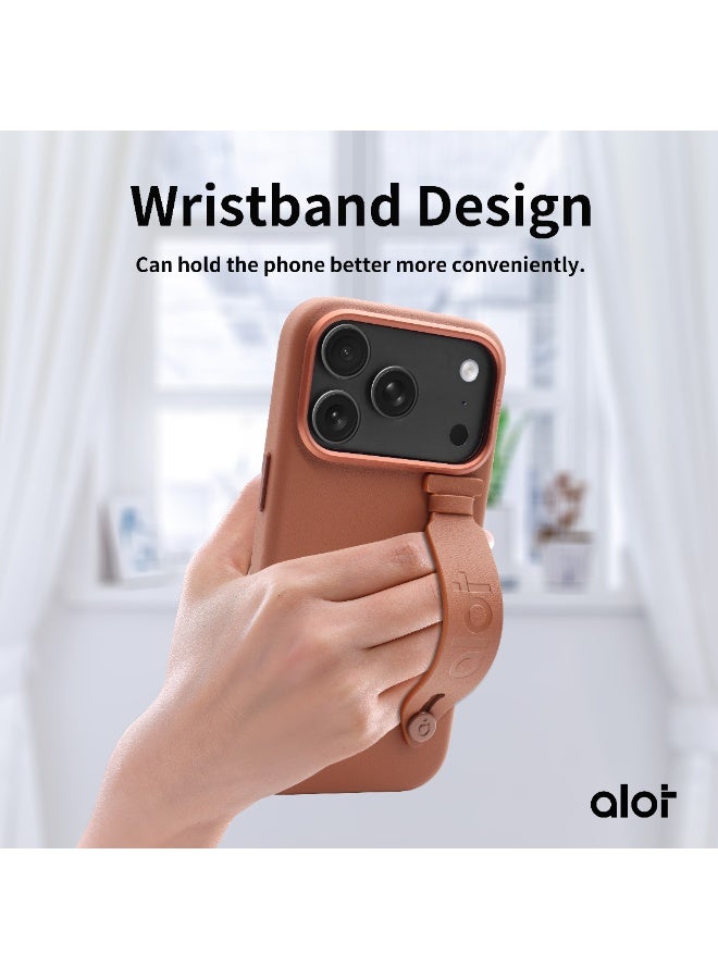 ALot Nobel 17 PRO MAX Magnetic MagSafe Case – Shockproof Protective Phone Cover with Wristband Strap, Raised Camera Protection, Wireless Charging Compatible, Slim Luxury Anti-Scratch Design - Image 2
